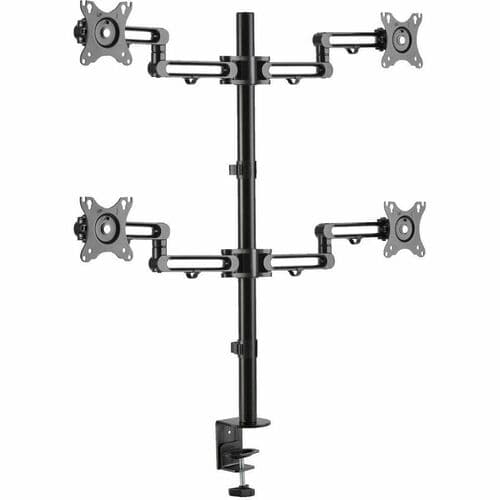 TV MONITOR FLEX-ARM DESKTOP CLAMP QUAD-MONITOR 13-27IN DISPLAYS