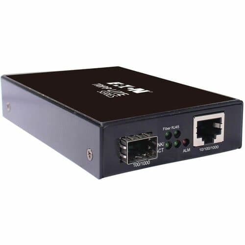 HARDENED COPPER TO FIBER MEDIA CONVERTER RJ45/SFP 10/100/1000MBPS