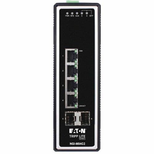 GIGABIT ETHERN SWITCH 4PORT INDUSTRIAL MANAGED 2GBE SFP SLOTS