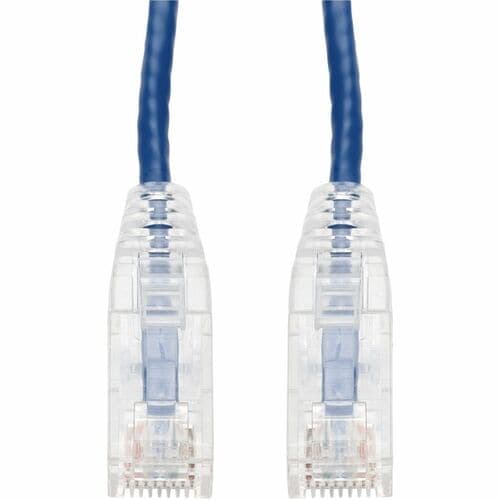 4FT BLUE CAT6A SLIM UTP PVC SNAGLESS CLEAR-CLAW PATCH CBL