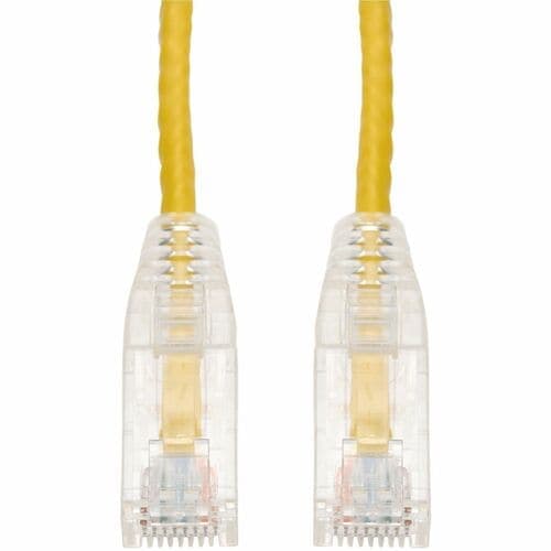 4FT YELLOW CAT6A SLIM UTP PVC SNAGLESS CLEAR-CLAW PATCH CBL