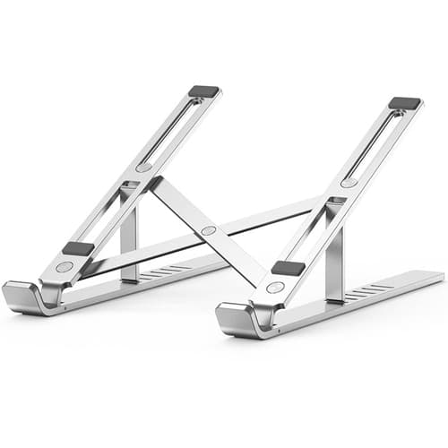 ADJUSTABLE TRAVEL LAPTOP STAND SILVER