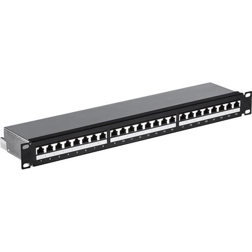 CAT6A UTP 24PORT PATCH PANEL GIGABIT READY RACKMOUNT