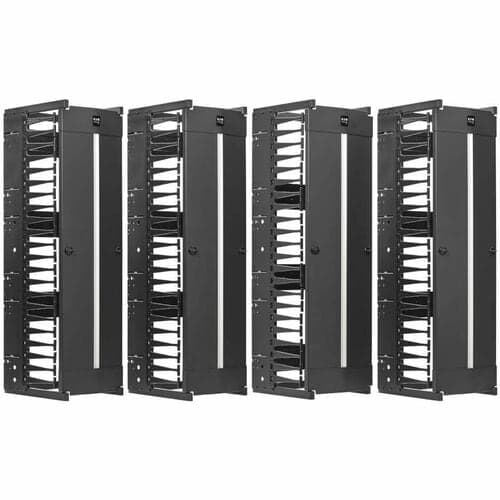 VERTICAL CABLE MANAGER DEEP FINGER DUCT  DOUBLE SIDED 12IN WIDE