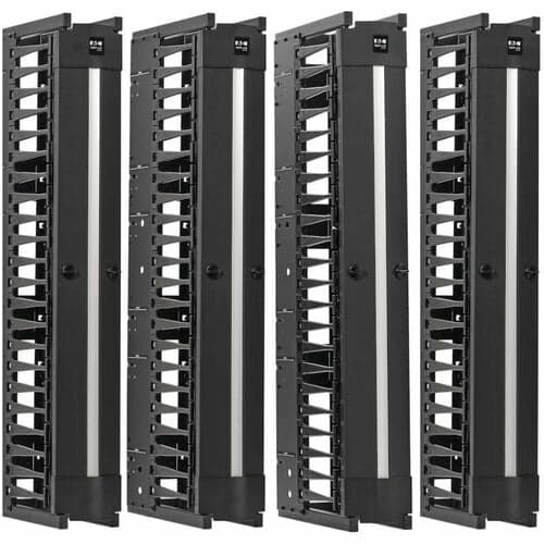 VERTICAL CABLE MANAGER DEEP DOUBLE FINGER DUCT DOUBLE SIDED 6IN