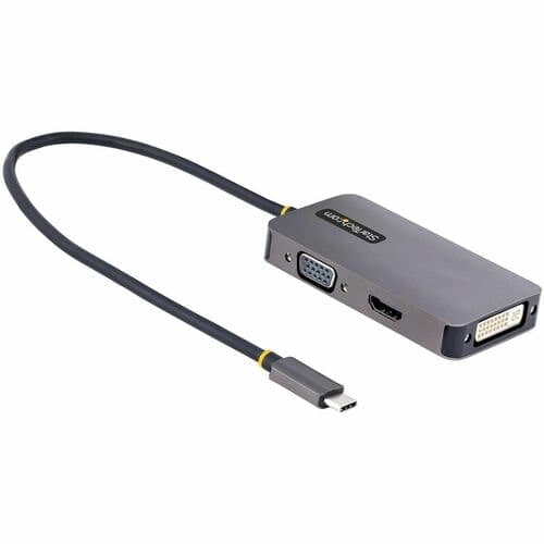 USB C VIDEO ADAPTER CONVERTER W/HDMI VGA DVI MULTI DISPLAY DONGLE