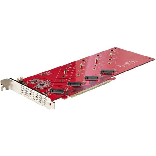 QUAD M.2 PCIE ADAPTER CARD MKEY AHCI NVME M2 SSD PCIE 4.0