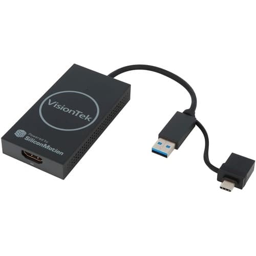 VT90 USB TO HDMI ADAPTER 4K 30HZ USB-C / USB-3.0 BUS POWERED