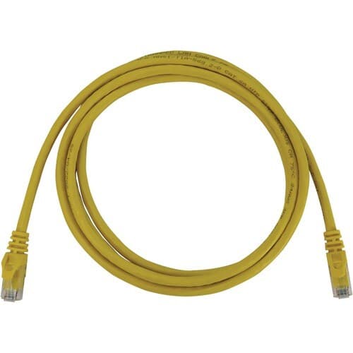 5FT CAT6A ENET CABLE SNAGLESS MOLDED UTP 10G POE M/M YELLOW