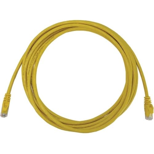 15FT CAT6A YELLOW M/M SNAGLESS MOLDED UTP 10G POE ENET CABLE