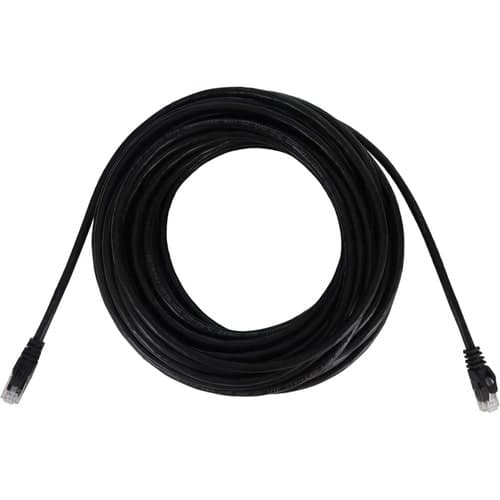 50FT CAT6A ENET CABLE SNAGLESS MOLDED UTP 10G POE M/M BLACK