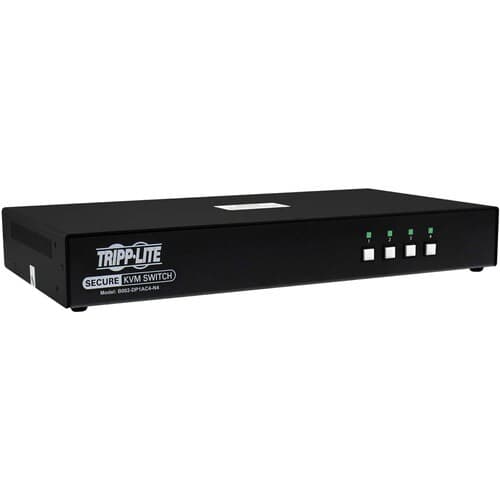 SECURE KVM SWITCH 4PORT 4K DP SINGLE HEAD 4K NIAP PP4.0 CAC TAA