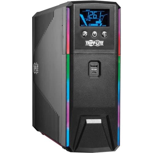 PURE SINE WAVE GAMING UPS 120V BATTERY BACKUP 1200VA 720W LCD