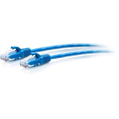 C2G 8FT CAT6A UNSHIELDED UTP SLIM ETHERNET PATCH CABLE - BLUE