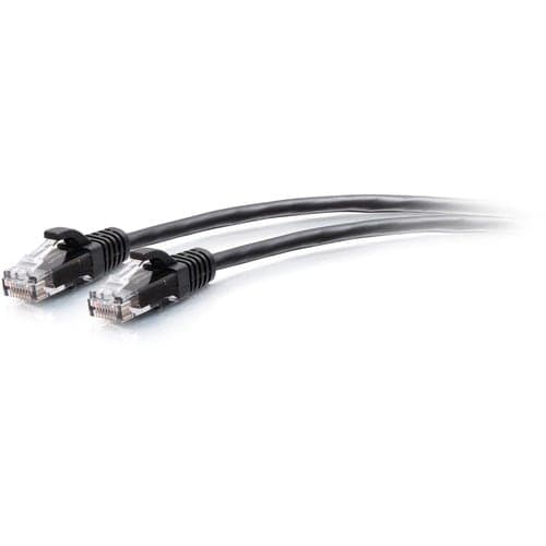 C2G 25FT CAT6A UNSHIELDED UTP SLIM ETHERNET PATCH CABLE - BLACK