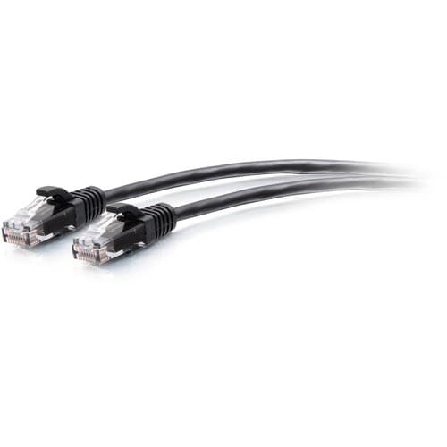 C2G 25FT CAT6A UNSHIELDED UTP SLIM ETHERNET PATCH CABLE - BLACK