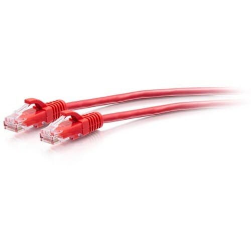 C2G 3FT CAT6A UNSHIELDED UTP SLIM ETHERNET PATCH CABLE - RED