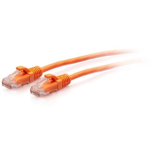 C2G 7FT CAT6A UNSHIELDED UTP SLIM ETHERNET PATCH CABLE - ORANGE