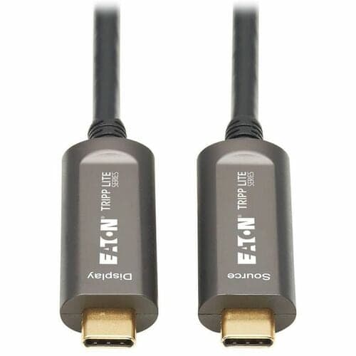 15M USB C FIBER ACTIVE OPTICS CABLE 4K60HZ HDR 4:4:4 M/M BLACK