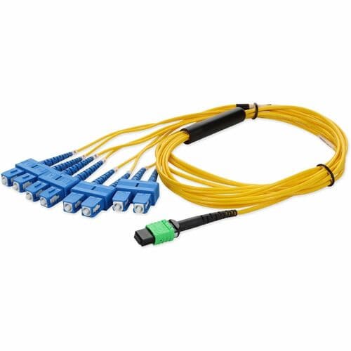 MPO-12/4XSC F/M FANOUT CBL 2M YELLOW OS2 RISER FIBER