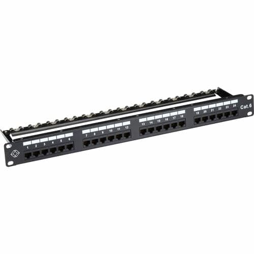GIGATRUE CAT6 PATCH PANEL - 1U UNSHIELDED 24-PORT