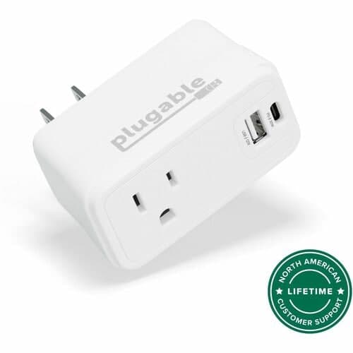 PLUGABLE 32W USBC USB CHARGER 32W USB-C USB-A AC OUTLET CHARGER