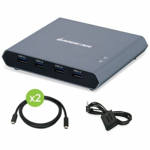 2PORT 4K USB-C DESKTOP KVM WITH DISPLAYPORT OUTPUT USB PERIPHERAL A