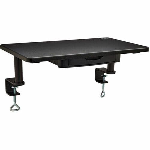 DESK-CLAMP MONITOR RISER WITH STORAGE DRAWER 6.5IN ABOVE SURFACE