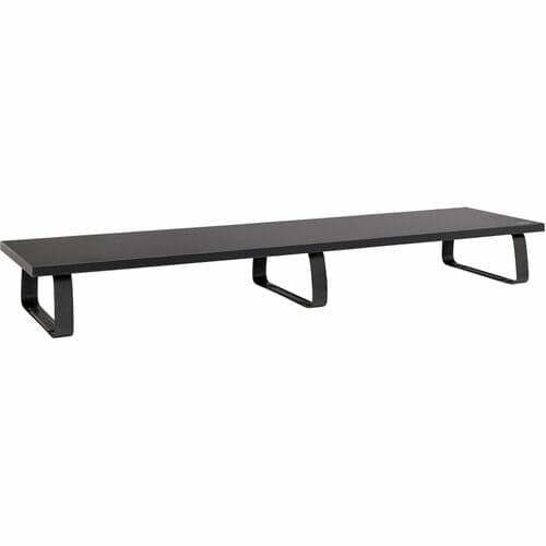 EXTRA-WIDE DUAL-MONITOR RISER FOR DESK 39 X 10IN WOOD BLACK
