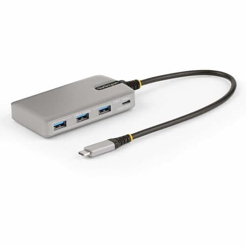 4-PORT USB-C HUB W/USB-C VIDEO - 3X USB-A/1X USB-C FOR LAPTOPS