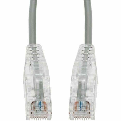 2FT GRAY CAT6A SLIM UTP PVC SNAGLESS CLEAR-CLAW PATCH CBL