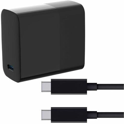 LAPTOP CHARGER 65W GAN CHARGER AND 10FT USB C CABLE BLACK DELL HP
