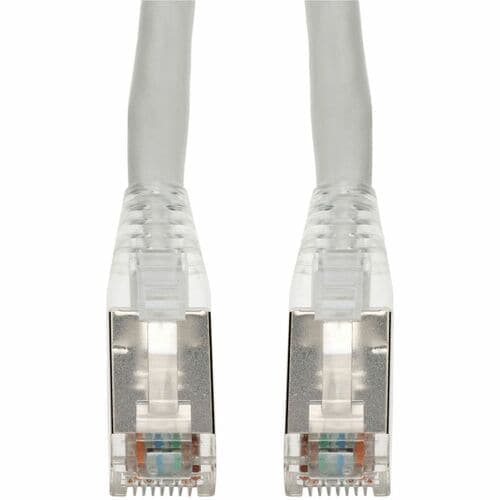 6FT WHITE CAT6A STP PVC SNAGLESS EASY CLEAR BOOT PATCH CBL