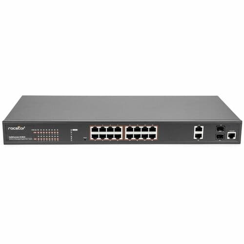 SOLIDCONNECT SCM20 16-PORT POE MANAGED ETHERNET SWITCH - TAA