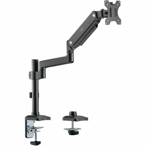 SINGLE ERGONOMIC MONITOR MOUNT SUPPORTS UP TO 34IN DISPLAY - BLACK