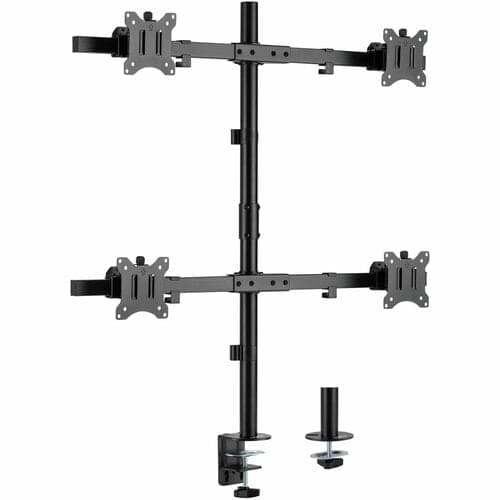 POLE MOUNT QUAD MONITOR MOUNT SUPPORTS UP TO FOUR (4) 32IN DISPLA