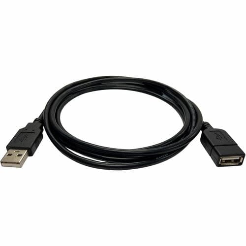USB 2.0 EXTENSION CABLE - TYPE-A MALE/FEMALE BLACK 10-FT.