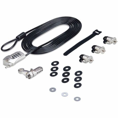 COMPUTER  PERIPHERAL LOCK KIT LAPTOP/DESKTOP 9.8FT CABLE