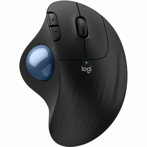 ERGO M575S WIRELESS MOUSE TRACKBALL  (BLACK+BLUE BALL)