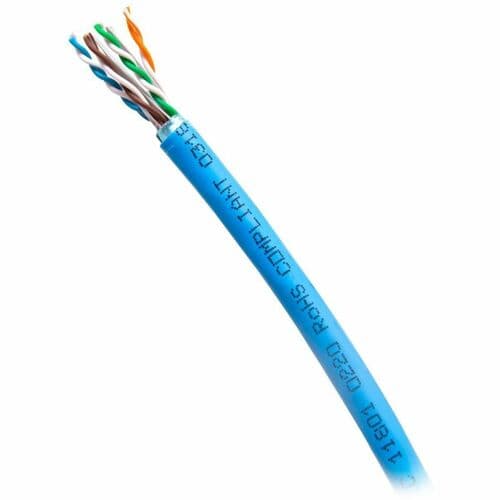 C2G BULK CAT6 F/UTP CMR TAA BLU C2G 1000FT CAT6 ETHERNET CABLE CMR