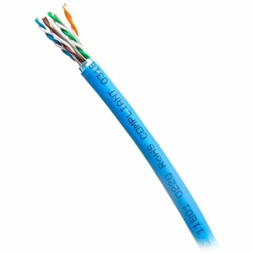 C2G BULK CAT6A F/UTP CMR TAA BL C2G 1000FT CAT6A ETHERNET CABLE CMR