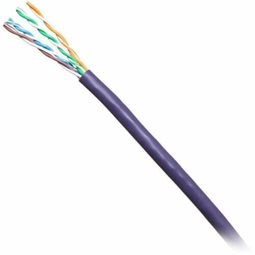 C2G BULK CAT6 UTP CMR TAA PRPL C2G 1000FT CAT6 ETHERNET CABLE CMR