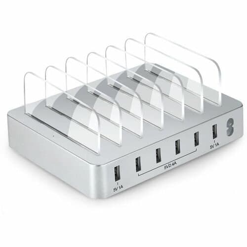 50W 6 PORT CHARGING STATION USB A MULTIPORT CHARGING STATION