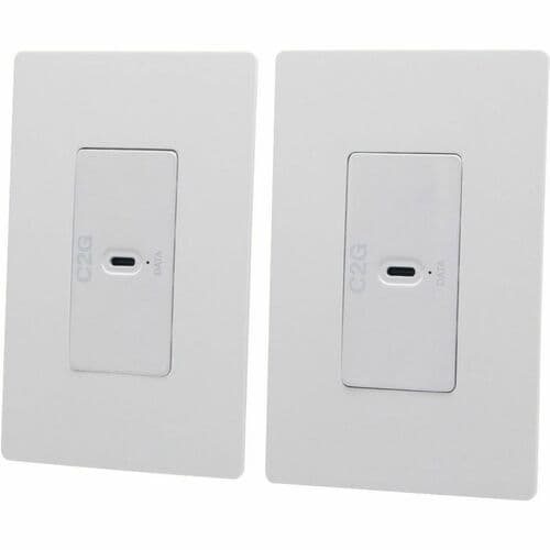 SUPERBOOSTER 1-PORT USB OVER CAT6A WALL PLATE TO WALL PLATE