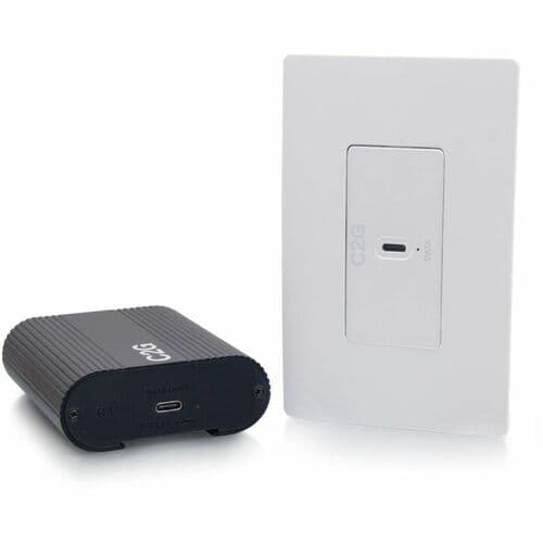 SUPERBOOSTER 1-PORT USB OVER CAT6A WALL PLATE TO BOX EXTENDER