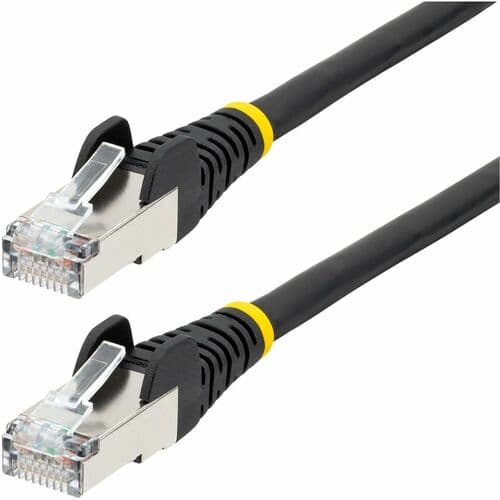 CAT6A ETHERNET CABLE - BLACK 10GBE S/FTP LSZH 100W POE