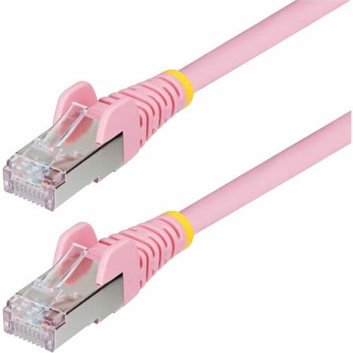 CAT6A ETHERNET CABLE - PINK 10GBE S/FTP LSZH 100W POE