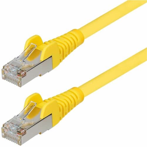 CAT6A ETHERNET CABLE - YELLOW 10GBE S/FTP LSZH 100W POE