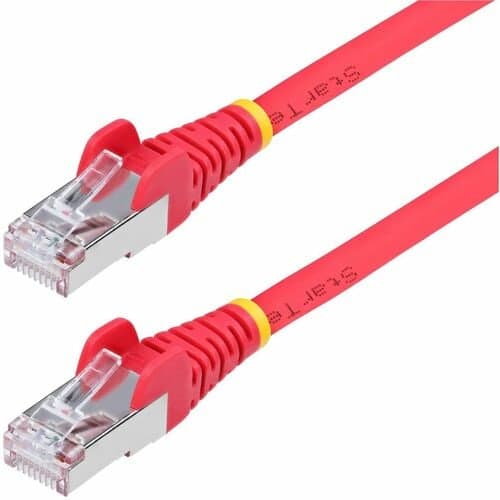 CAT6A ETHERNET CABLE - RED 10GBE S/FTP LSZH 100W POE