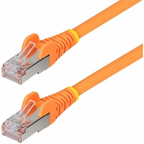 CAT6A ETHERNET CABLE - ORANGE 10GBE S/FTP LSZH 100W POE